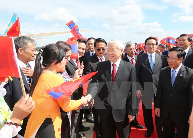 Tổng Bí thư Nguyễn Phú Trọng thăm hữu nghị chính thức Lào
