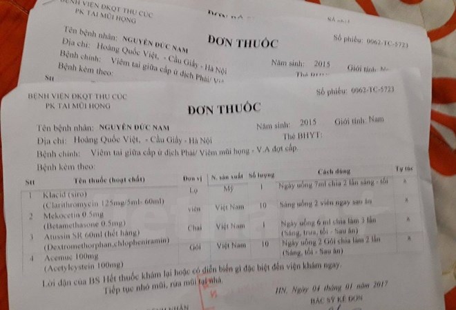 Thủ tướng Chính phủ yêu cầu kiểm tra việc kê đơn thuốc kháng sinh