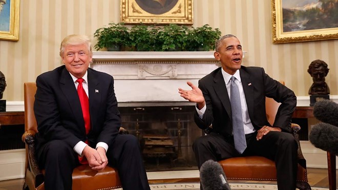Ông Obama và ông Trump đã dành lời vàng ngọc nào cho nhau?