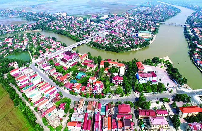Thị xã tương lai bên dòng Kiến Giang