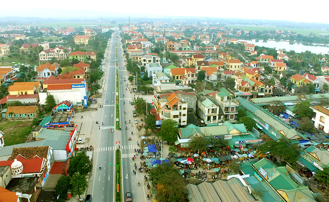Để khu vực thị trấn Hoàn Lão mở rộng sớm trở thành thị xã văn minh, hiện đại