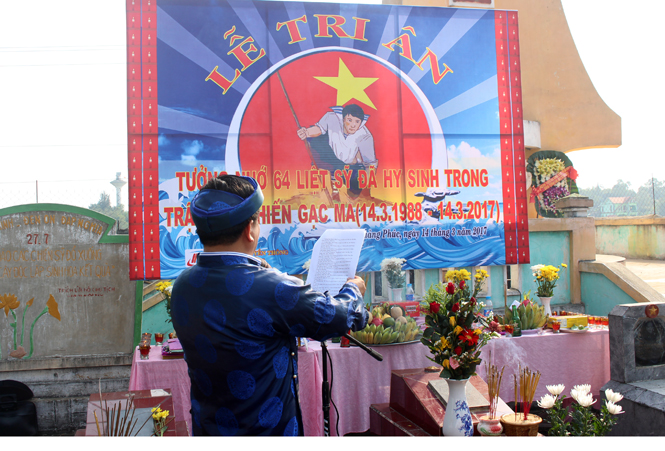 Lễ tri ân các anh hùng liệt sỹ Gạc Ma