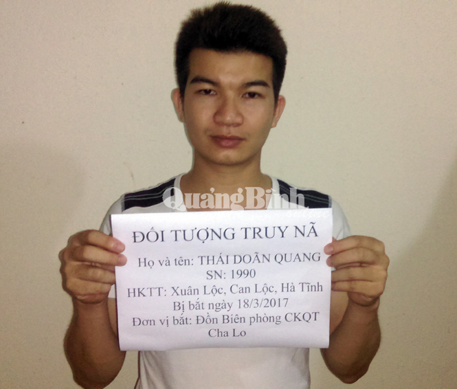 Đồn Biên phòng CKQT Cha Lo bắt đối tượng bị truy nã