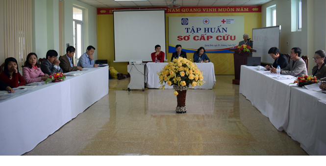 Tập huấn về sơ cấp cứu cơ bản trong các tình huống xảy ra thảm hoạ