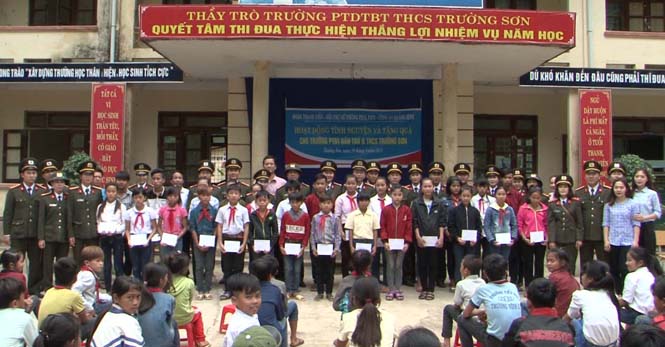 Tổ chức hoạt động thiện nguyện ở xã Trường Sơn
