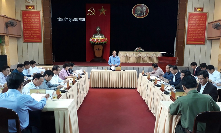 Ban Thường vụ Tỉnh ủy: Cho ý kiến về tình hình kinh tế-xã hội, công tác xây dựng Đảng