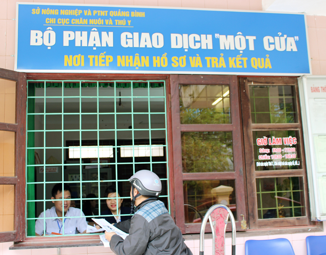 Chi cục Chăn nuôi và Thú y: Khai trương bộ phận giao dịch "Một cửa"