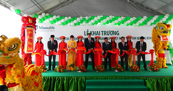 Manulife Việt Nam mở văn phòng mới tại Quảng Bình