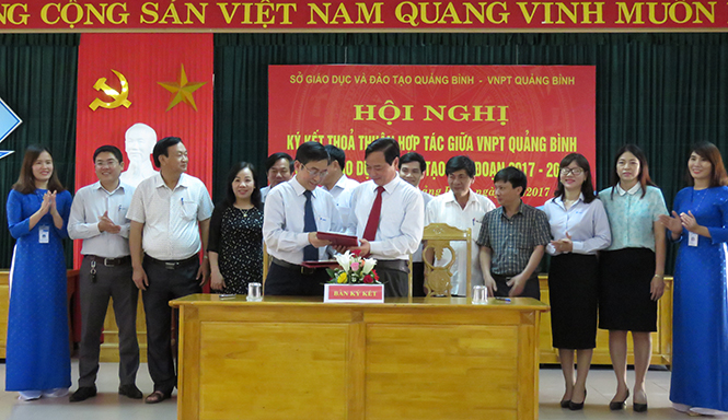 Ký kết thỏa thuận hợp tác giữa VNPT với Sở Giáo dục - Đào tạo giai đoạn 2017-2022