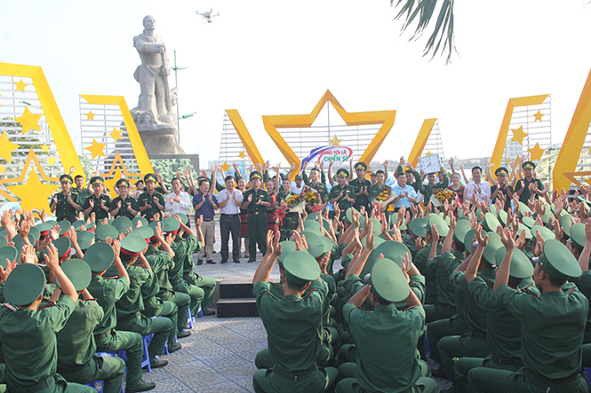 Chương trình "Chúng tôi là chiến sĩ" ghi hình tại Quảng Bình