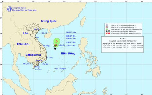 Thời tiết hôm nay: Xuất hiện áp thấp trên biển Đông