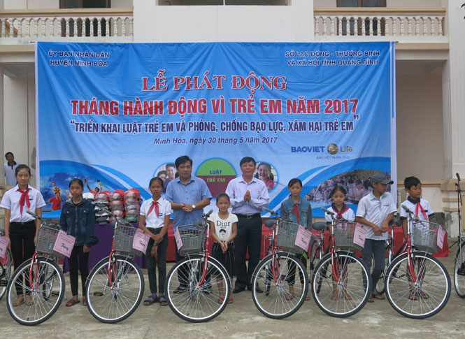 Minh Hóa: Phát động "Tháng hành động vì trẻ em năm 2017"