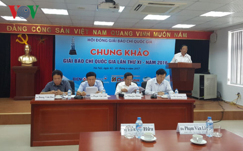 Bắt đầu chấm Chung khảo Giải Báo chí Quốc gia lần thứ XI