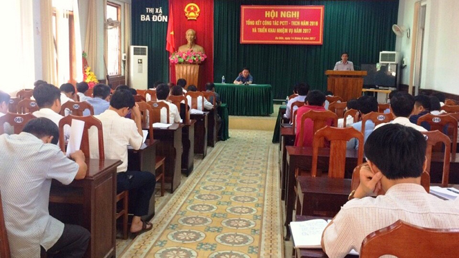 Thị xã Ba Đồn: Triển khai công tác phòng chống thiên tai và tìm kiếm cứu nạn