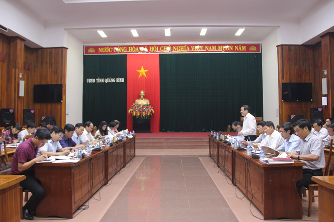 UBND tỉnh làm việc với Đoàn công tác của Bộ Kế hoạch và Đầu tư