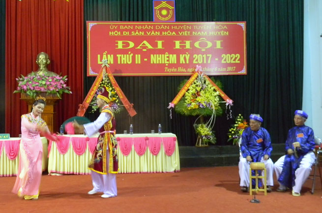 Đại hội Hội Di sản văn hóa huyện Tuyên Hóa lần thứ hai, nhiệm kỳ 2017 - 2022