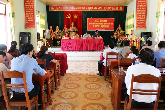 Đoàn đại biểu Quốc hội tiếp xúc cử tri tại huyện Quảng Trạch và thị xã Ba Đồn