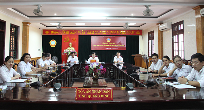 Khai trương trang Thông tin điện tử công bố bản án, quyết định của Tòa án