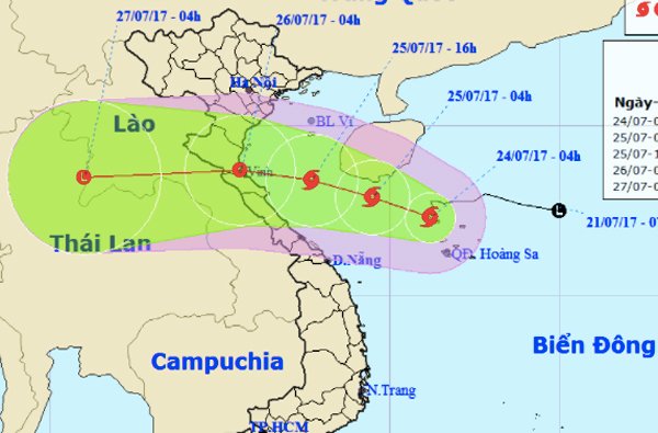 Công điện của Chủ tịch UBND tỉnh về việc chủ động ứng phó với bão số 4