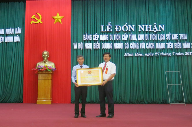 Khu di tích lịch sử Khe Thui được xếp hạng Di tích lịch sử cấp tỉnh