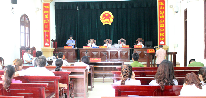 9 tháng đầu năm, Tòa án nhân dân hai cấp Quảng Bình xét xử 76 phiên tòa lưu động