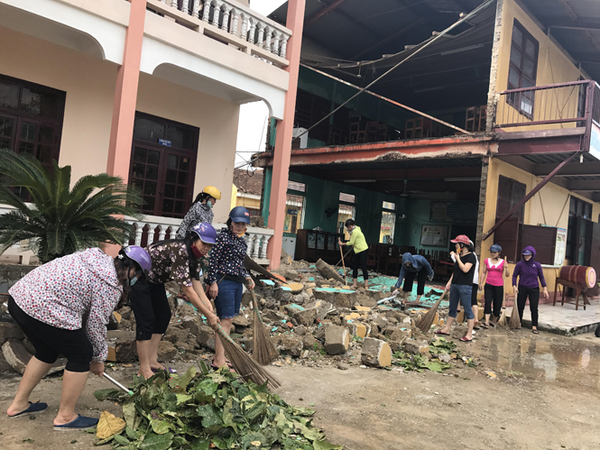 Các địa phương khẩn trương khắc phục thiệt hại do bão số 10