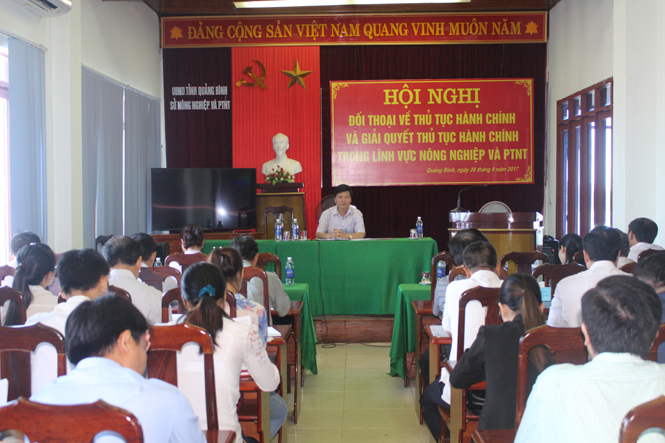 Đối thoại và giải quyết thủ tục hành chính thuộc lĩnh vực nông nghiệp-phát triển nông thôn