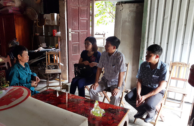 Thăm các gia đình có ngư dân mất tích trên biển