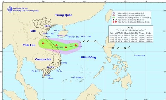 Áp thấp nhiệt đới di chuyển nhanh, Bắc Bộ không vượt quá 30 độ C