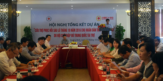 Tổng kết dự án 'Cứu trợ phục hồi sau lũ tháng 10-2016 cho nhân dân tỉnh Quảng Bình'