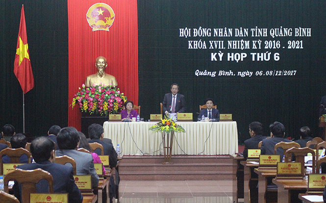 Ngày làm việc thứ hai, kỳ họp thứ 6, HĐND tỉnh khoá XVII