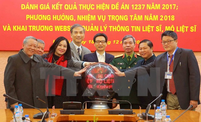 Khai trương website quản lý thông tin liệt sỹ, mộ liệt sỹ