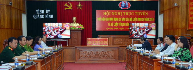 Phổ biến các nội dung cơ bản của Bộ luật Hình sự và Bộ luật Tố tụng Hình sự 2015