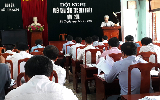 Huyện Bố Trạch phấn đấu giảm tỷ lệ hộ nghèo, hộ cận nghèo trong năm 2018