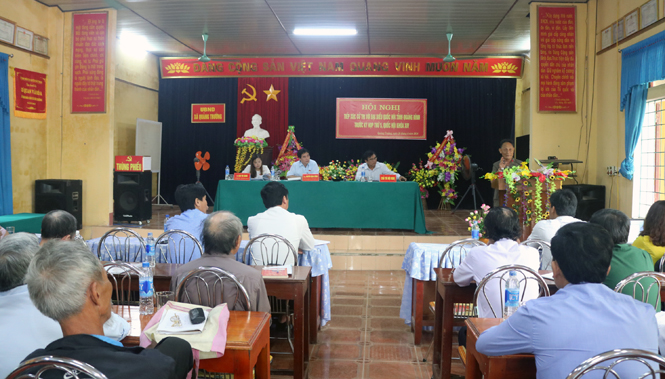 Đoàn đại biểu Quốc hội tỉnh tiếp xúc cử tri huyện Quảng Trạch