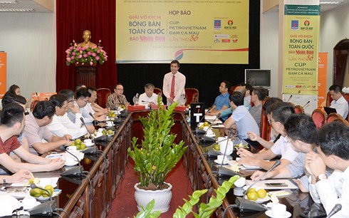 135 VĐV tranh tài ở Giải vô địch bóng bàn Báo Nhân dân lần thứ 36