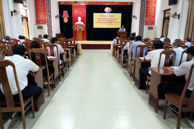 Đảng ủy Khối các cơ quan tỉnh: Thông báo nhanh kết quả Hội nghị Trung ương 7 (khóa XII)