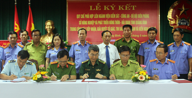 Ký kết Quy chế phối hợp liên ngành
