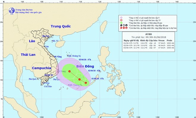 Vùng áp thấp trên Biển Đông đang mạnh lên, nguy cơ cao xảy ra lũ quét