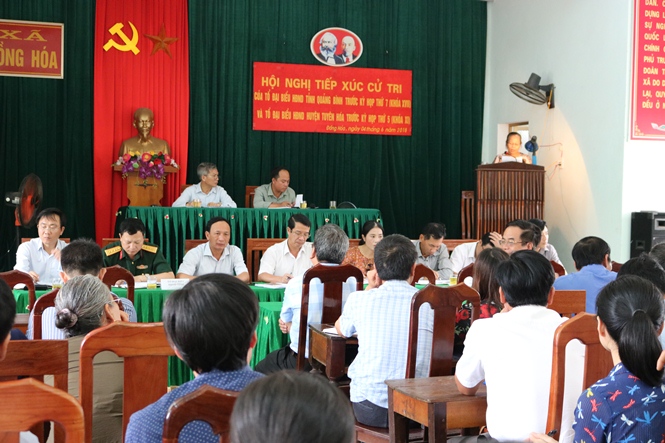 Đại biểu HĐND tỉnh tiếp xúc cử tri trước kỳ họp thứ 7, HĐND tỉnh khóa XVII