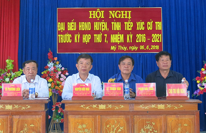 Đại biểu HĐND tỉnh tiếp xúc cử tri tại huyện Lệ Thủy và Quảng Trạch