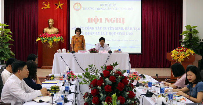 Sơ kết công tác tuyển sinh, đào tạo và quản lý lưu học sinh Lào