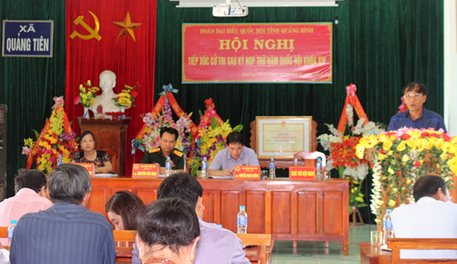Đại biểu Quốc hội tiếp xúc cử tri sau kỳ họp thứ 5, Quốc hội khóa XIV