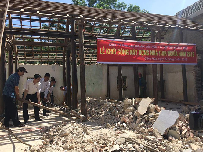 Khởi công xây nhà tình nghĩa cho nạn nhân bị nhiễm chất độc hóa học
