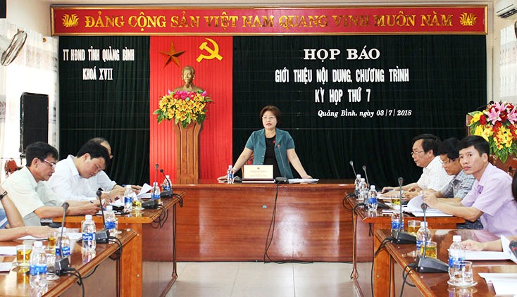 Kỳ họp thứ 7, HĐND tỉnh khoá XVII diễn ra từ ngày 11 đến 13-7