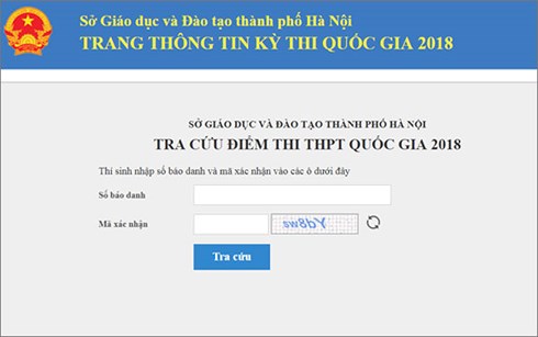 Xem toàn bộ điểm thi THPT Quốc gia năm 2018