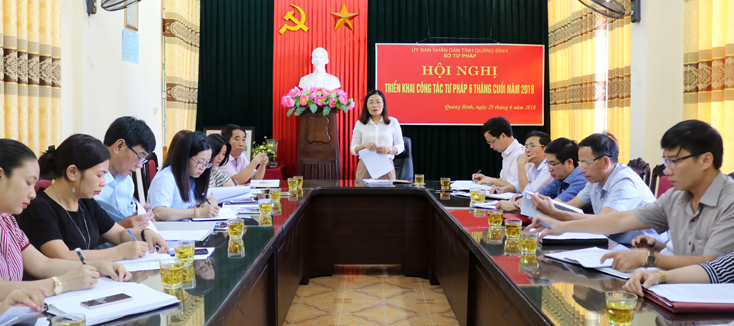 Chủ động tham mưu, triển khai thực hiện nhiệm vụ tư pháp