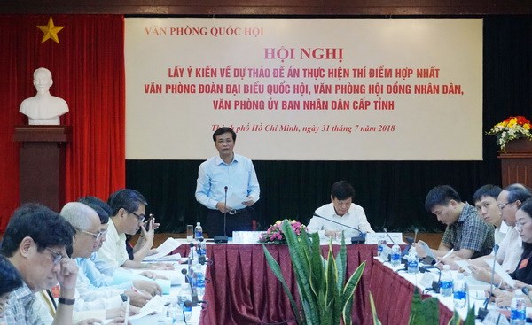 Hoàn thiện dự thảo Đề án thực hiện thí điểm hợp nhất 3 Văn phòng