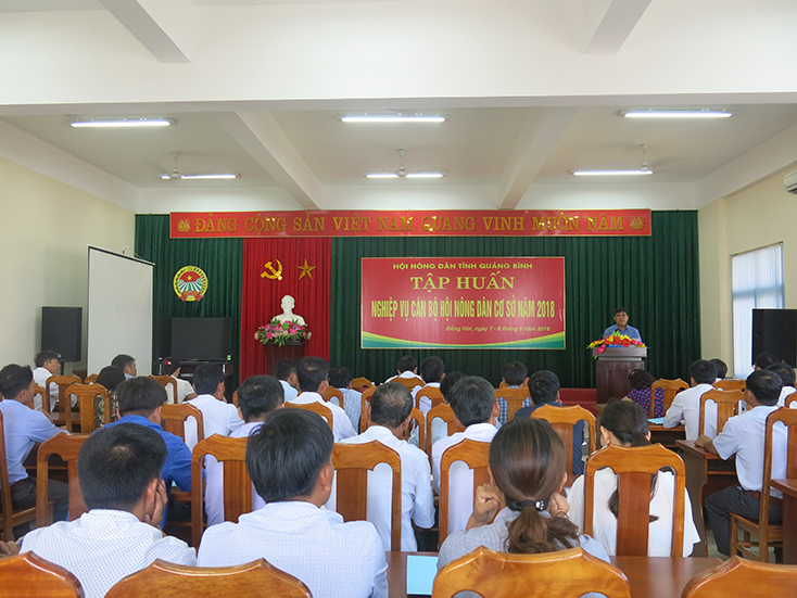 Tập huấn nghiệp vụ cho cán bộ Hội Nông dân cơ sở