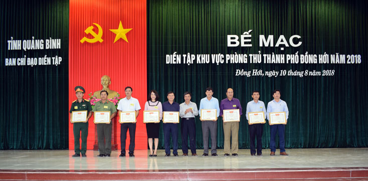 TP. Đồng Hới: Hoàn thành diễn tập khu vực phòng thủ năm 2018